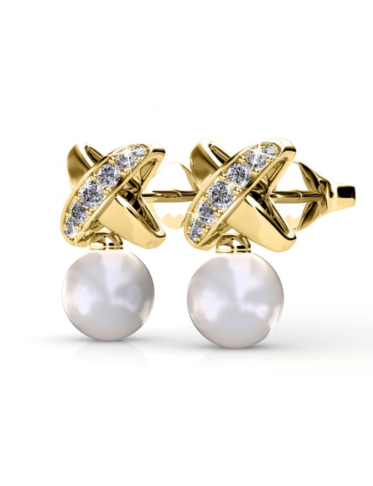 Conjunto de cristal Chris Pearl - Oro y cristal - Image 4