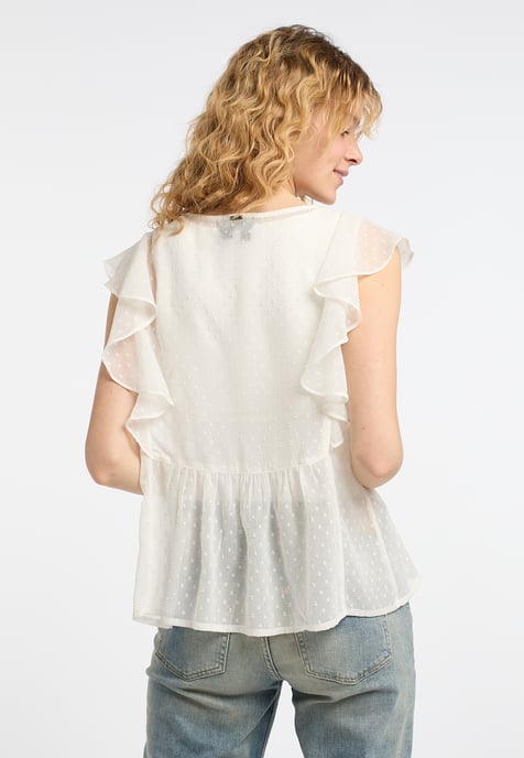 Dreimaster Sleeveless blouse women off-white - Image 4