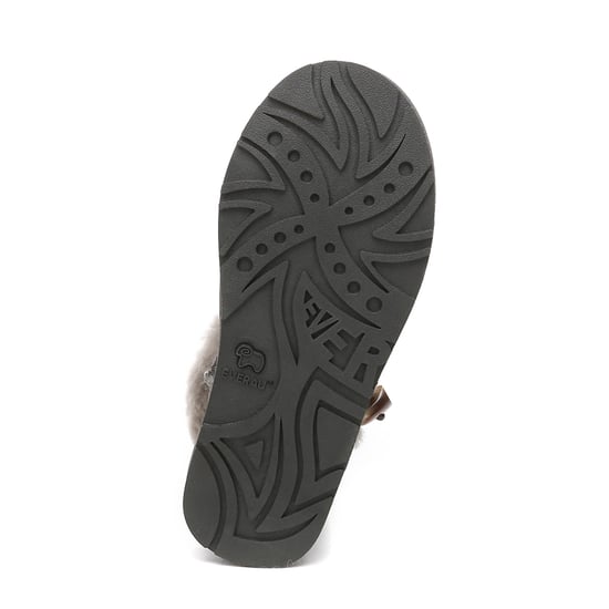 EVER AU Women Stork Horn Toggle button Short Boots