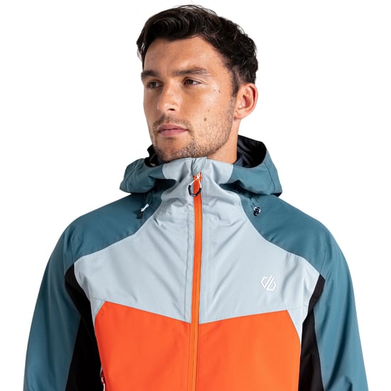 Dare 2B Mens Cornice Waterproof Jacket (Trail Blaze Orange/Slate Grey)