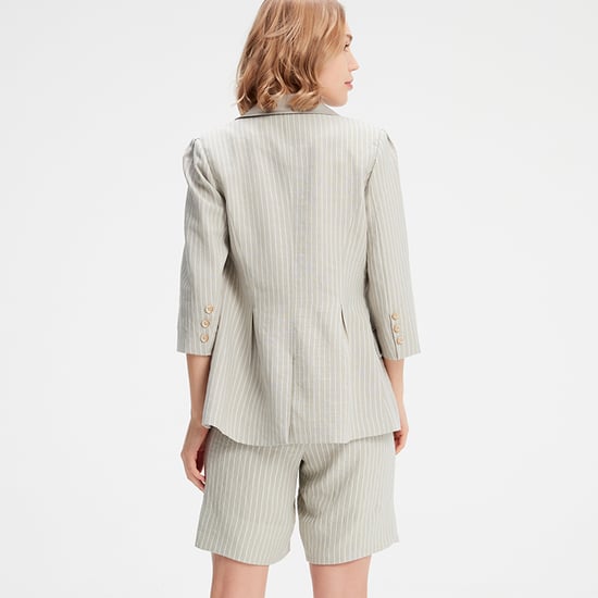 Bi-material Striped Jacket - Image 2