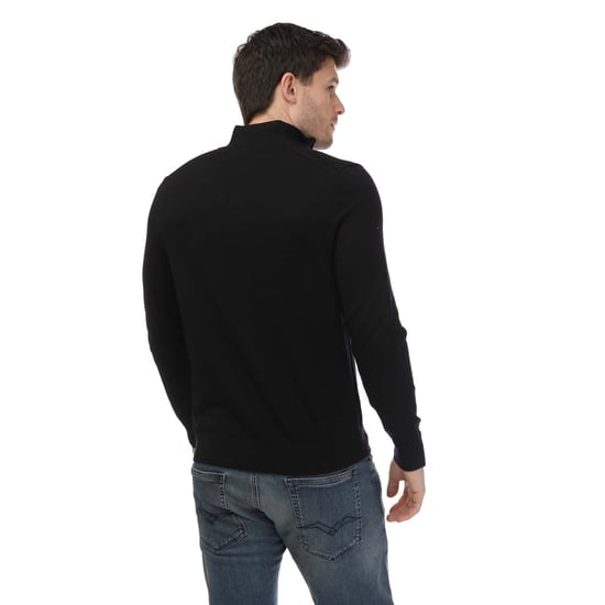 Sudadera de media cremallera de lana merina Ted Baker Limehas para hombre en color navy - Image 2