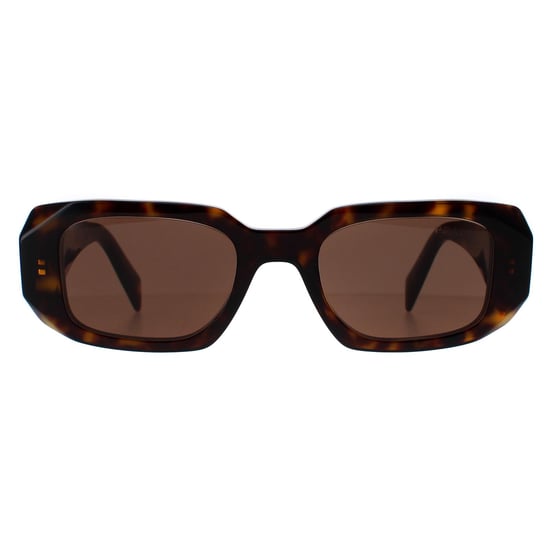 Prada Rectangle Womens Tortoise Brown PR17WS