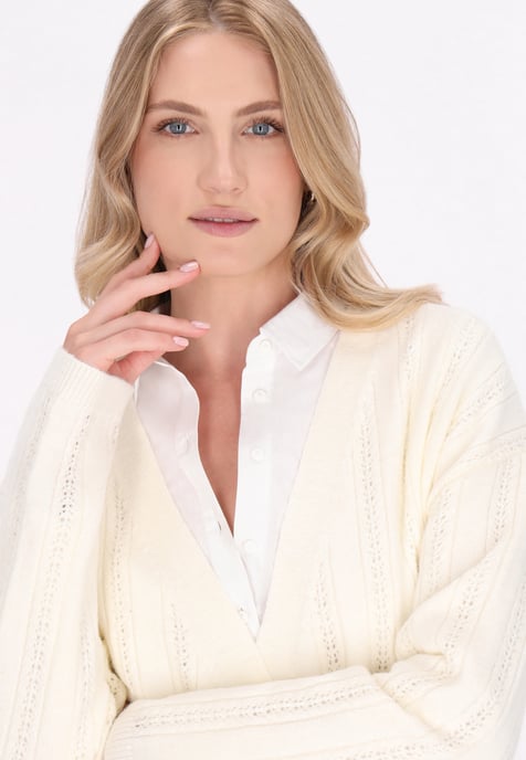 Dreimaster Cardigan women off-white - Image 5