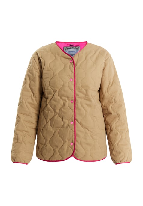 Dreimaster Quilted Jacket women taupe - Image 1