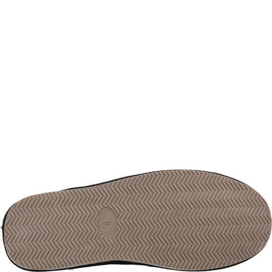 Hush Puppies Mens Coady Leather Slippers (Black) - Image 3