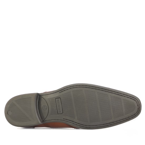 Men's Lambretta Blair Leather Wing Tip Shoes in Tan