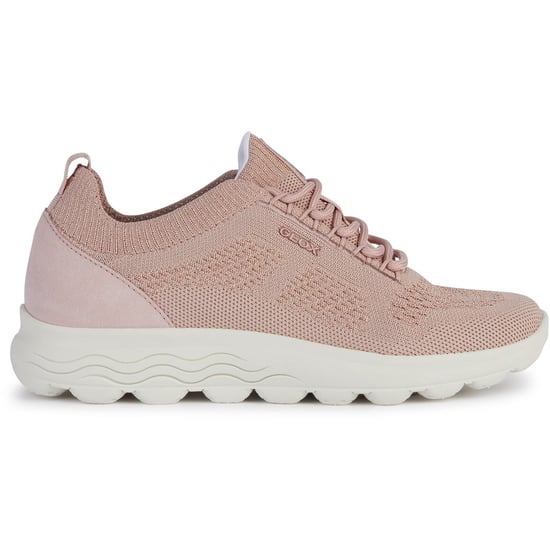 Geox D Spherica A Leather Women's Light Rose Trainers - Image 5