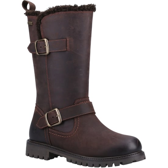 Hush Puppies Winnie Leather Women's Brown Boots - Image 1