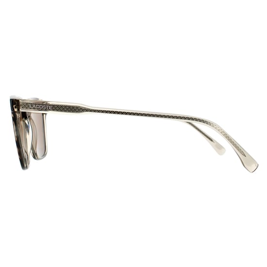 Gafas de sol unisex cuadradas Havana Brown de Lacoste - Image 3