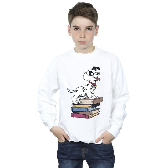 Disney Boys 101 Dalmatians Books Sweatshirt (White)