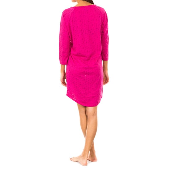 Long-sleeved nightgown with boat neck 1487903526 woman