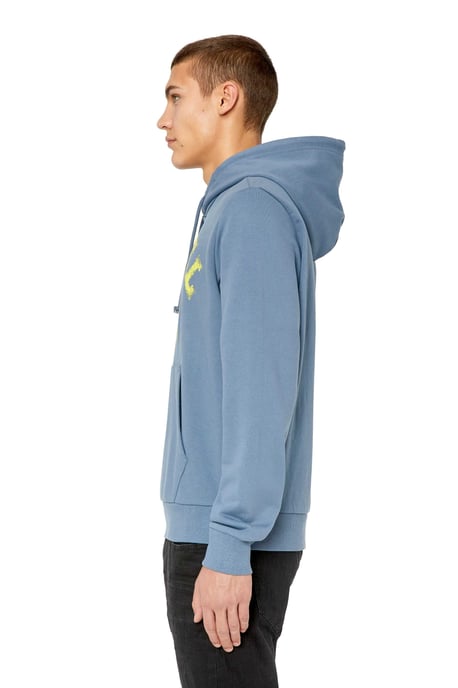 Diesel Sudadera Ginn Hood del hombre azul - Image 5