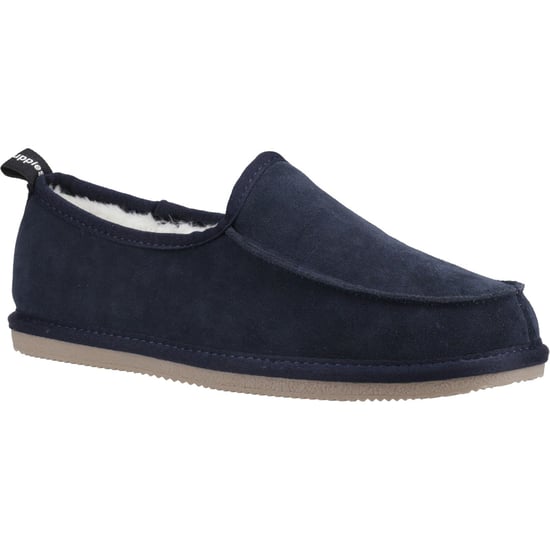 Hush Puppies Charles Suede Men's Navy Slippers - Image 1
