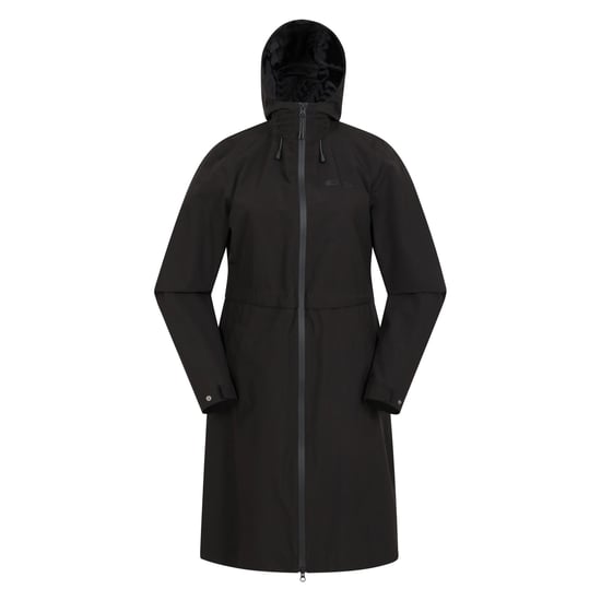 Mountain Warehouse Womens/Ladies Hilltop Extra Long Waterproof Jacket (Black) - Image 1