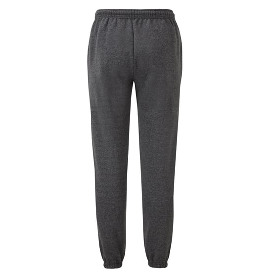 Fruit of the Loom Unisex Adult Classic Heather Elasticated Hem Jogging Bottoms (Dark Heather) - Image 2