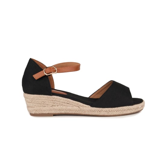 Confortable wedge sandal Montevita in Black