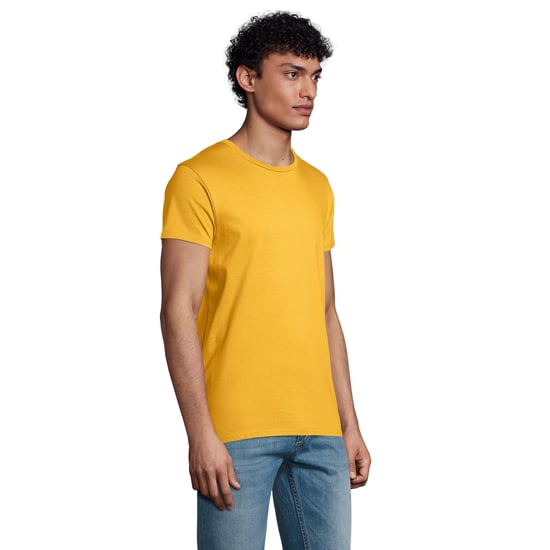 SOLS Mens Pioneer Organic Cotton T-Shirt (Gold) - Image 3