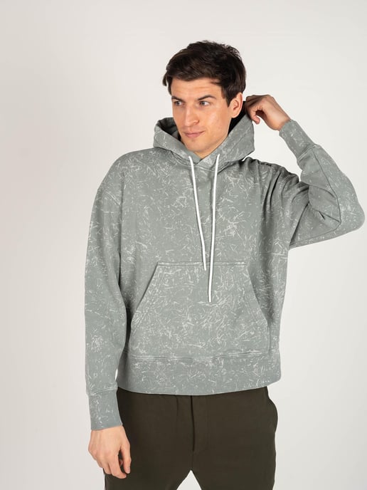 MSGM Sudadera Tie-Dye Hombre Gris - Image 3