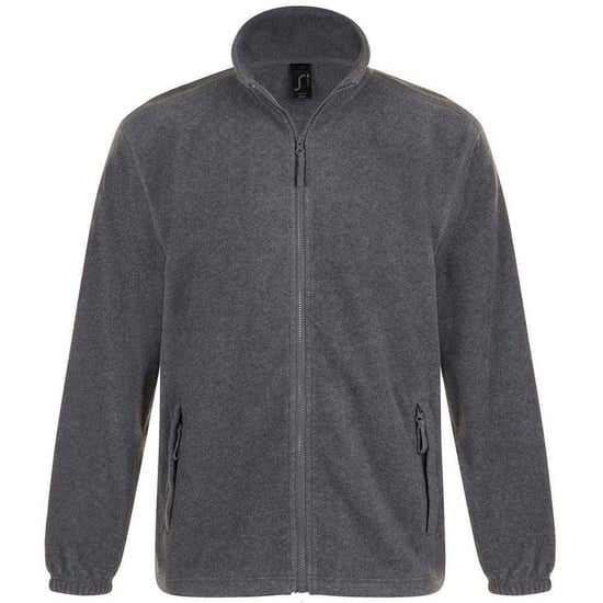 SOLS Unisex Adult North Fleece Jacket (Grey Melange) - Image 1