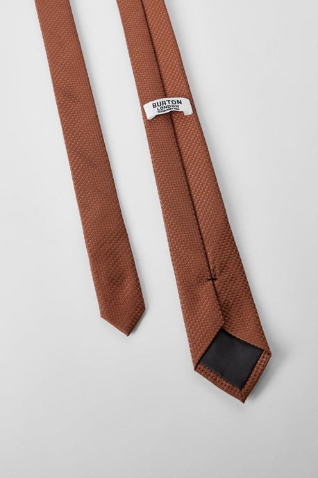 Rust Textured Tie - Image 3