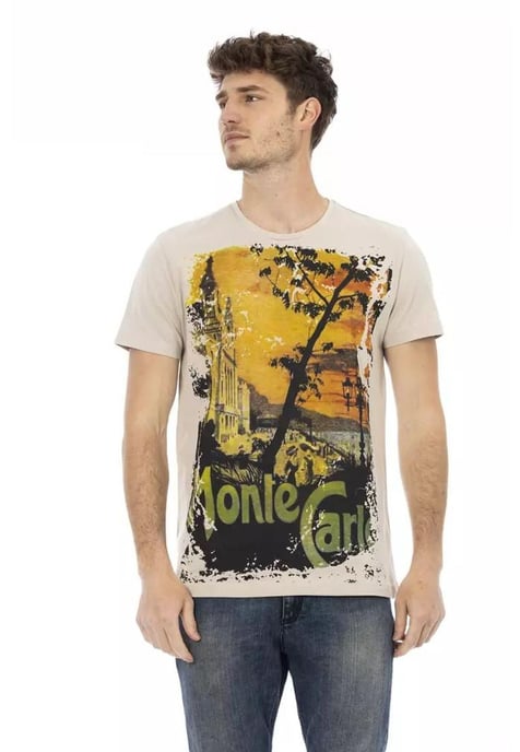Camiseta De Cuello Redondo Con Estampado Frontal - Image 1