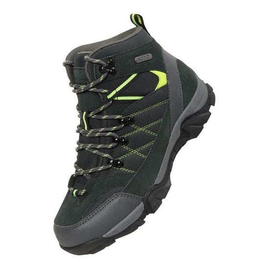 Mountain Warehouse Childrens/Kids Trail Suede Walking Boots (Lime) - Image 1
