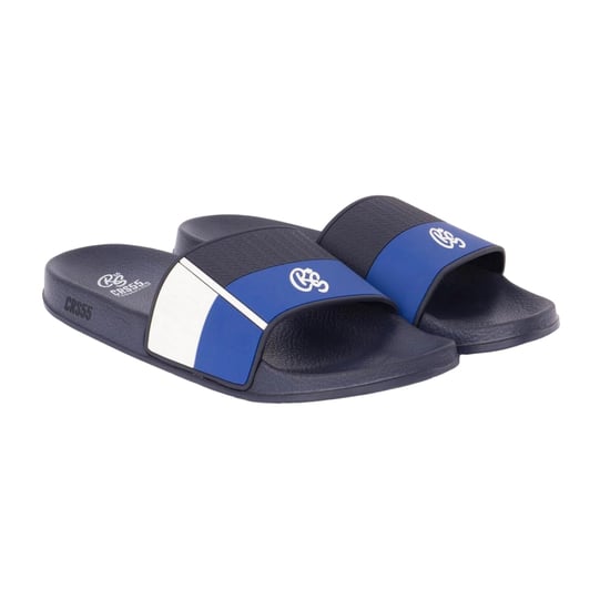 Crosshatch Mens Rentrays Sliders (Blue) - Image 1