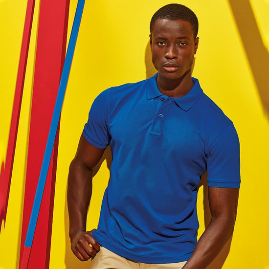 Asquith & Fox Mens Plain Short Sleeve Polo Shirt (Bright Royal) - Image 2