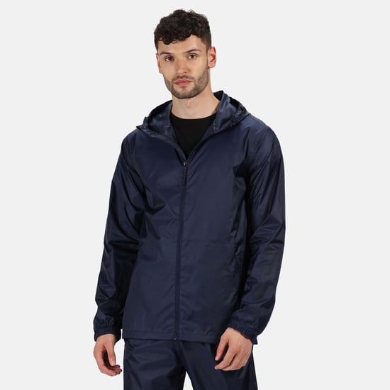 Regatta Pro Mens Packaway Waterproof Breathable Jacket (Navy)