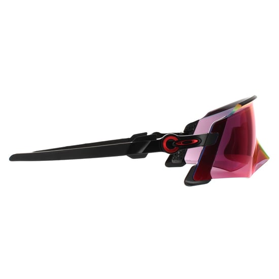 Gafas de sol Oakley Wrap para hombre en negro pulido Prizm Road - Image 4