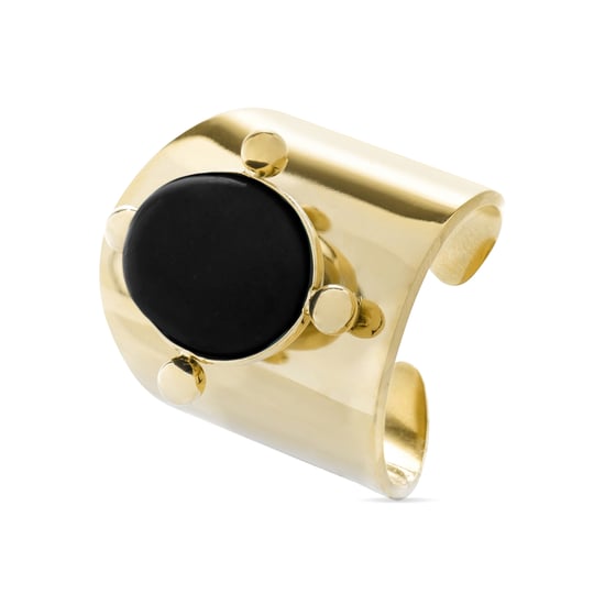 Anillo Luxenter de Ónix acabado en oro amarillo de 18K- Rhumo - Image 1