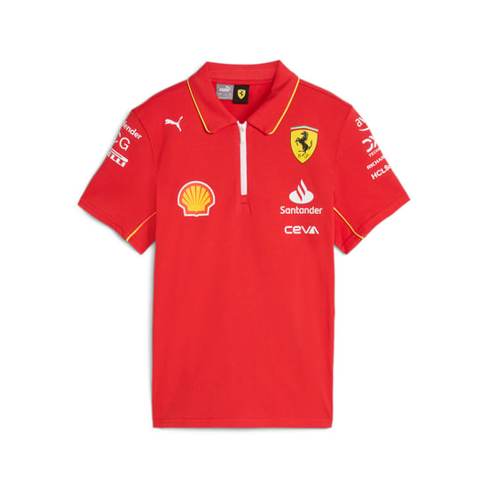 PUMA Kids Unisex Scuderia Ferrari 2024 Replica Collection Team Polo Shirt - Image 1