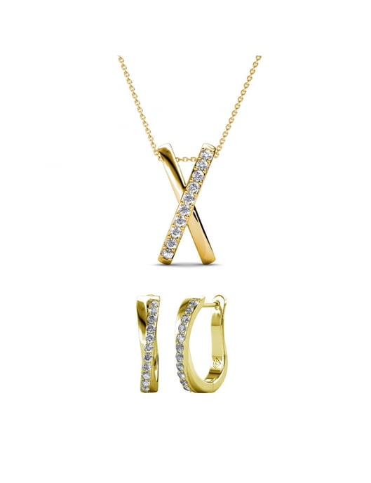 Conjuntos Kriss X Duo - Oro y Cristal - Image 1