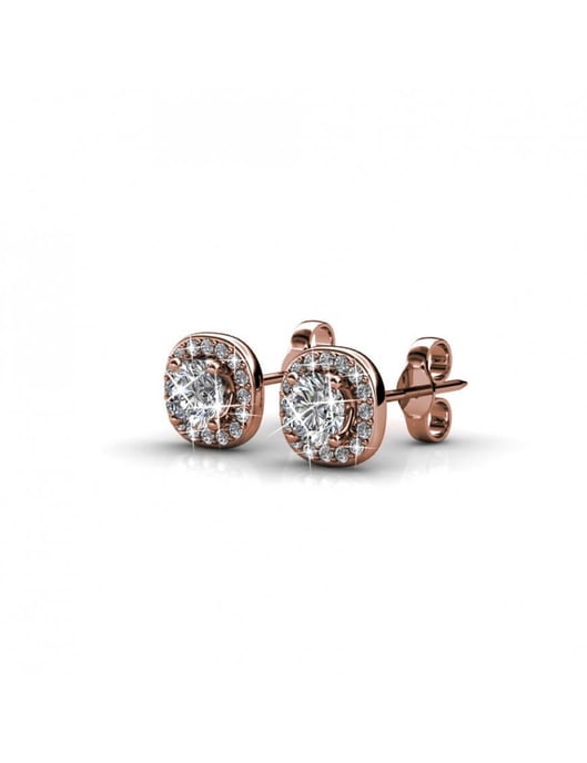 Pendientes Cushy - Oro rosa y cristal - Image 3
