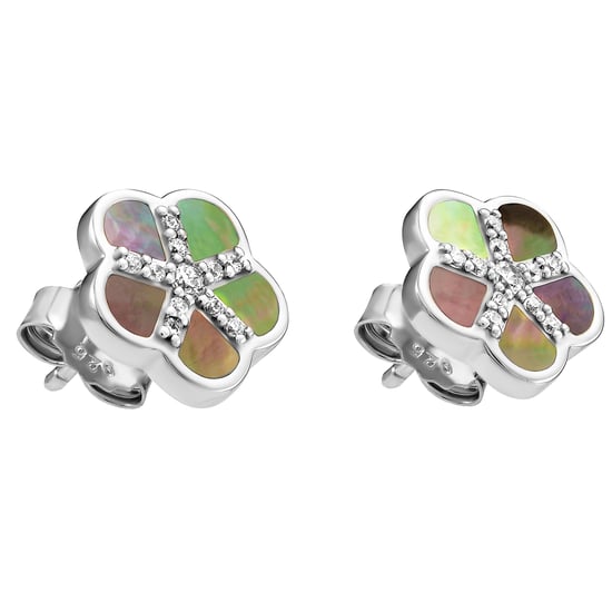 Orphelia 'Daisy' Women's 925 Sterling Silver Stud Earrings - Silver ZO-7585 - Image 3