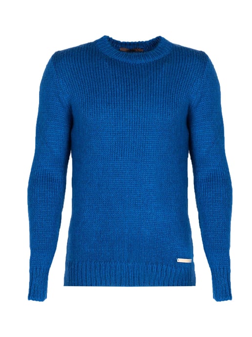Takeshy Kurosawa Pullover Mohair Men's Blue