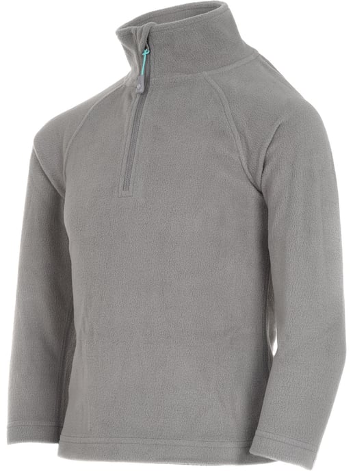 Warm Girls Zip Micro Fleece Dove Grey