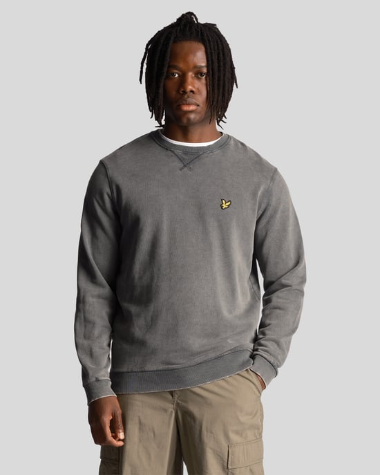 Sudadera negra lavada de Lyle & Scott - Image 1