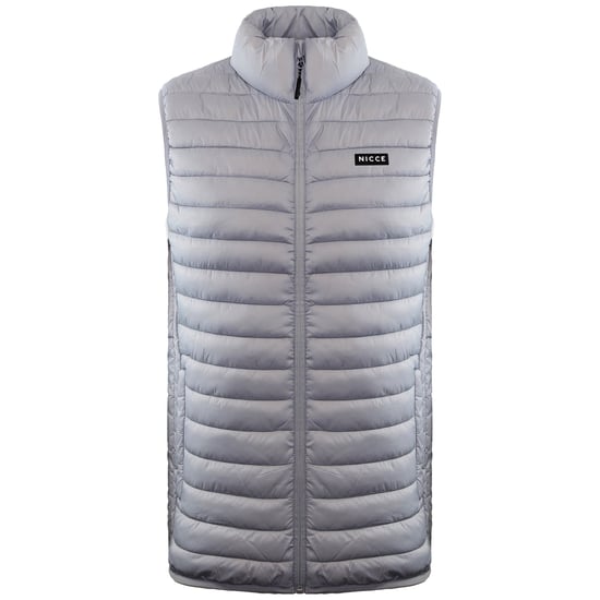 Nicce Maidan Mens Stone Grey Gilet - Image 2