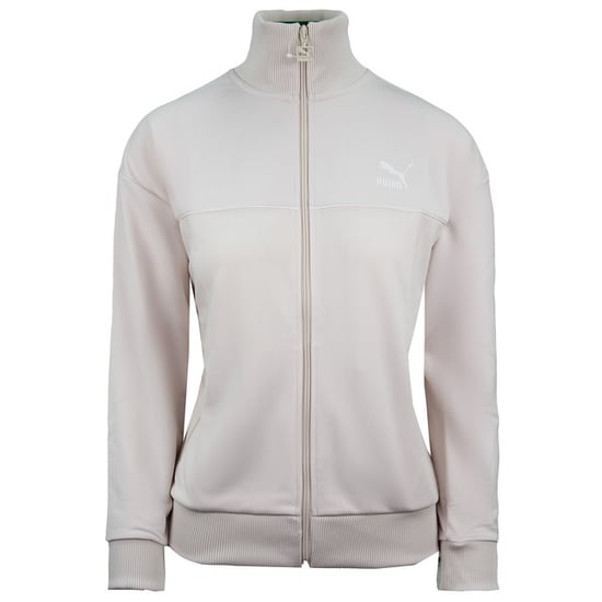 Puma Zip Up Track Jacket Long Sleeve Cream Womens Track Top 595943 23