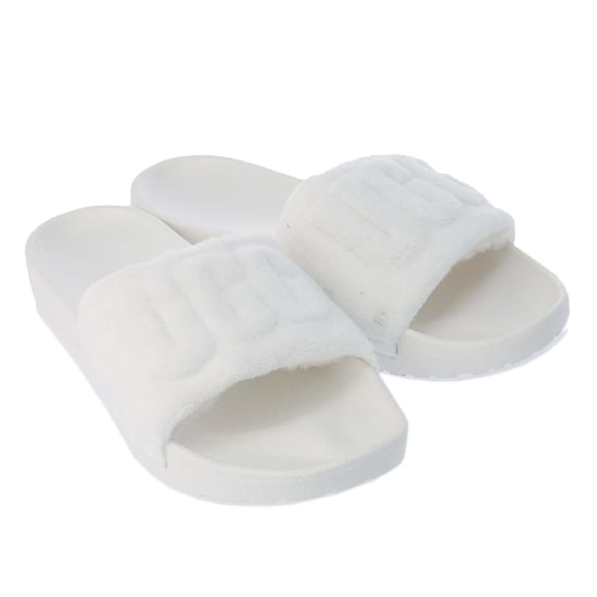 Women's Ugg Mahalia Slide Sandals in White - Image 1