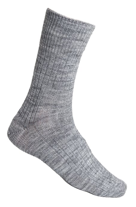 Calcetines de alpaca para mujer - Gris claro - Image 1