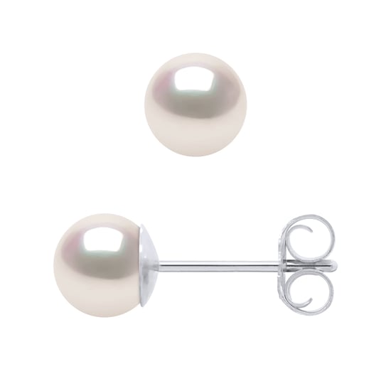 DIADEMA - Earrings - White Gold and Japanese Akoya Cultured Pearl