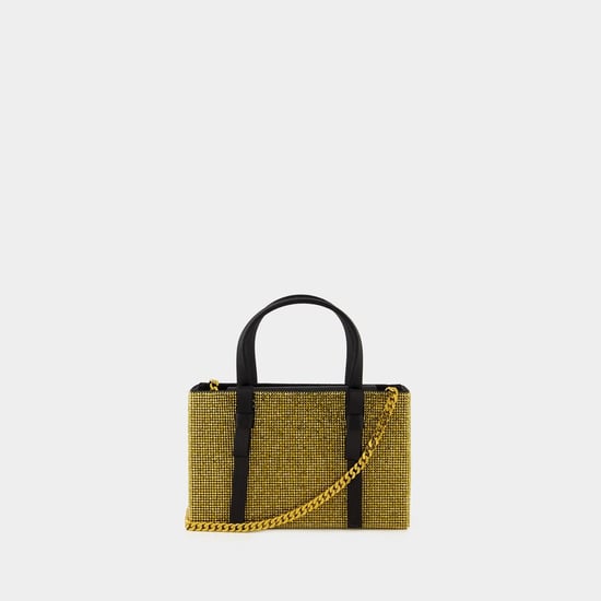 Bow Midi Shopper Bag - Kara - Mesh - Gold