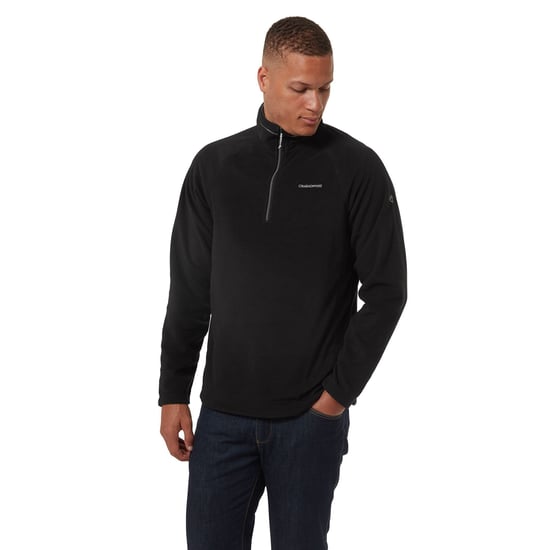 Craghoppers Mens Corey VI Half Zip Fleece Top (Black)
