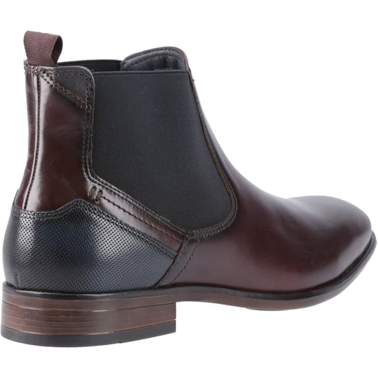Pod Frank Leather/Textile Men's Chestnut Boots - Image 2