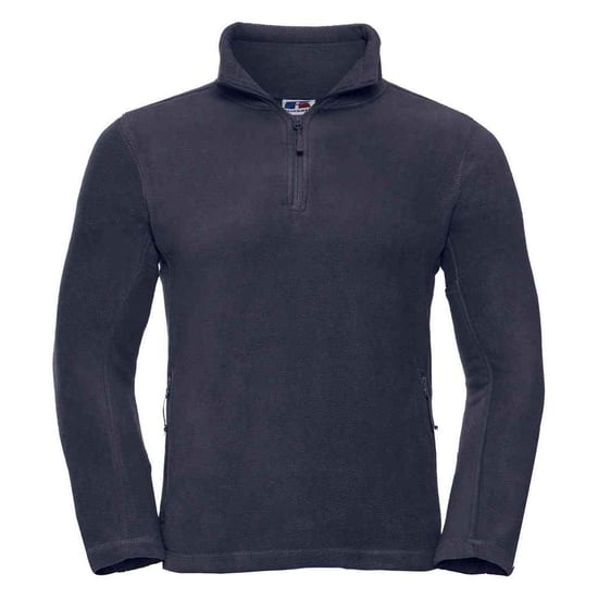 Russell Mens Zip Neck Outdoor Fleece Top (French Navy) - Image 1