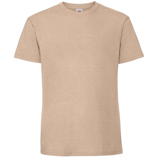 Fruit Of The Loom Mens Iconic 195 Ringspun Premium Tshirt (Desert Sand) - Image 1