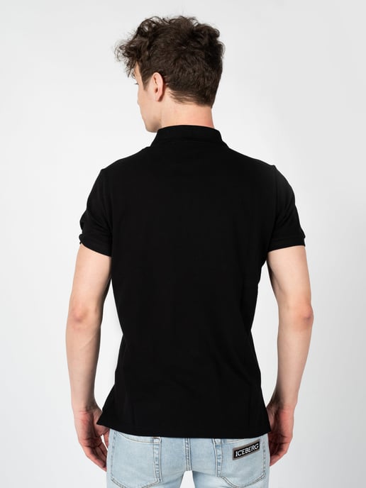 Iceberg camisa polo del hombre negro - Image 4